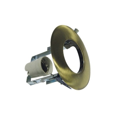 ΣΠΟΤ ΧΩΝΕΥΤΟ ΣΤΡΟΓΓΥΛΟ ΑΤΣΑΛΙ ΧΡΥΣΟ ΜΑΤ ΣΥΜΒΑΤΙΚΟ 1xE27  IP20 Φ128x115mm