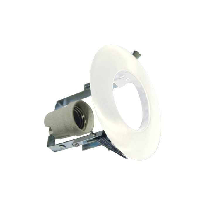 ΣΠΟΤ ΧΩΝΕΥΤΟ ΣΤΡΟΓΓΥΛΟ ΑΤΣΑΛΙ ΑΜΜΩΔΕΣ ΛΕΥΚΟ ΣΥΜΒΑΤΙΚΟ 1xE27  IP20 Φ128x115mm