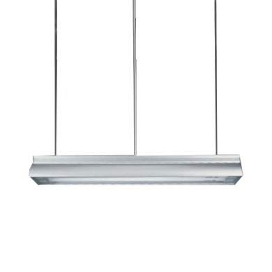 Ceiling lamp 2Χ18W with aluminium frame NM