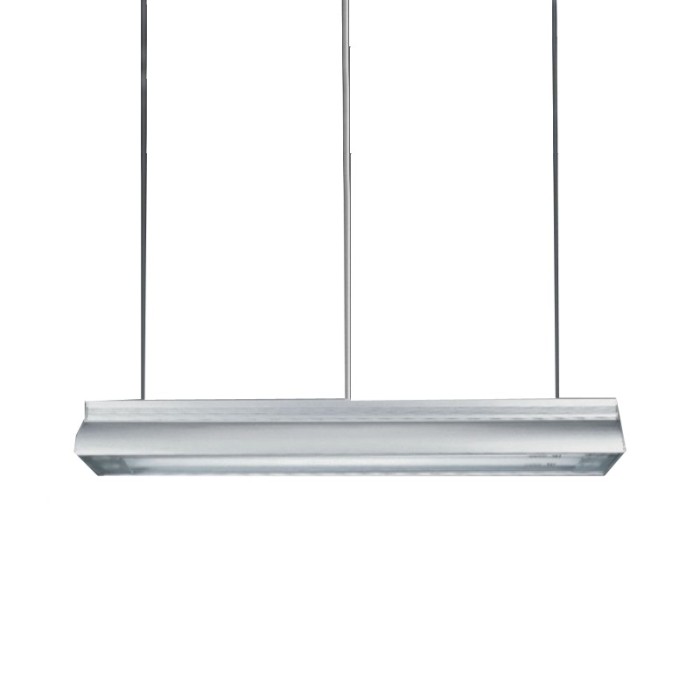 Ceiling lamp 2Χ18W with aluminium frame NM