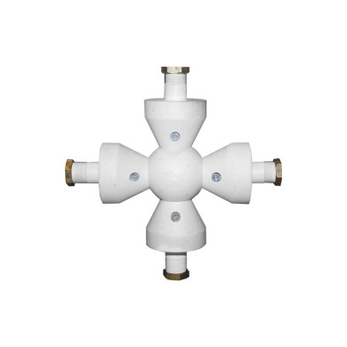 "+" TYPE CONNECTOR WHITE 