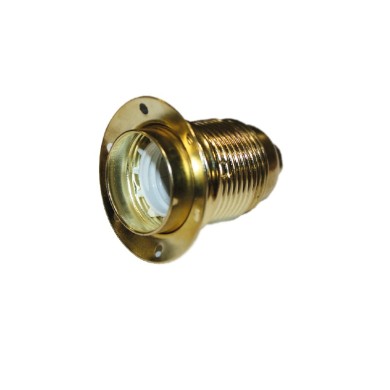 LAMPHOLDER METALLIC E27 2 RINGS COPPER