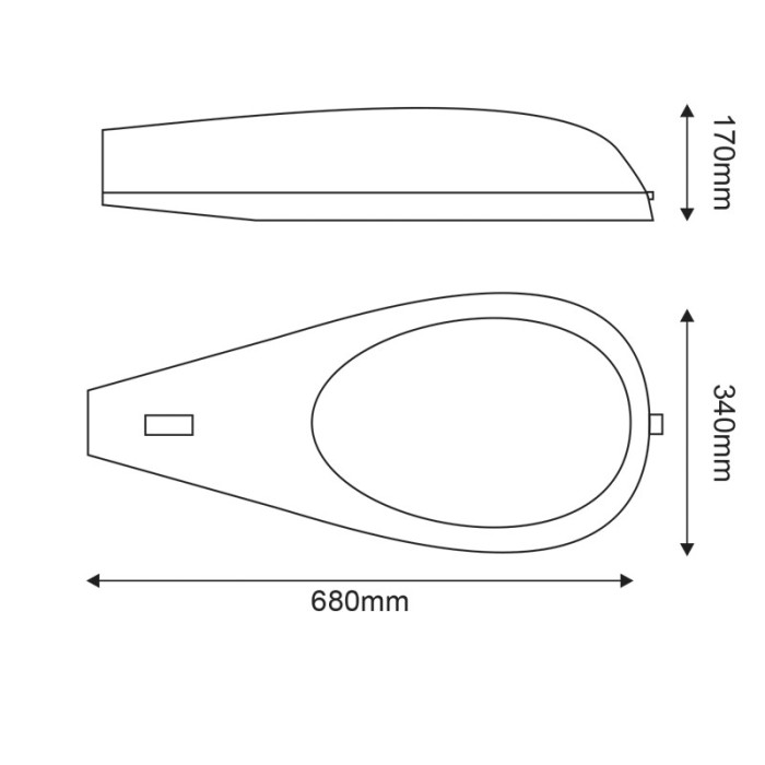 Road light fitting ISRL MBF 125W E27