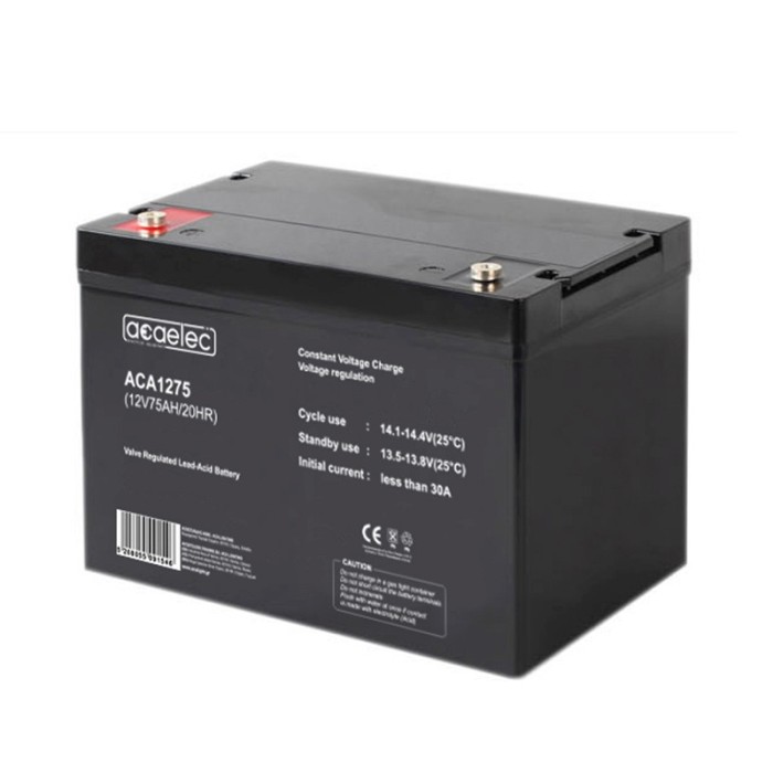 BATTERY AGM VRLA 12V 75AH/20HR (M6 terminal)