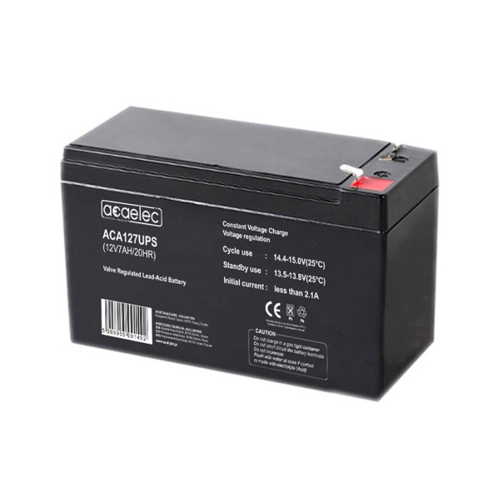 BATTERY AGM VRLA 12V 7AH/20HR (F2 terminal)