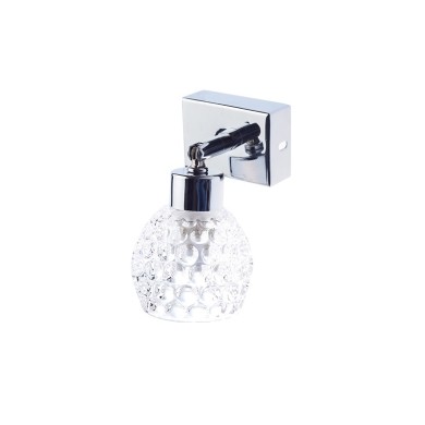NETTO WALL LAMP 1ΧG9 GLASS+CHROME OSTRAVA