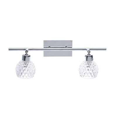 NETTO WALL LAMP 2ΧG9 GLASS+CHROME OSTRAVA
