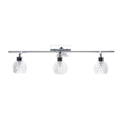 NETTO WALL LAMP 3ΧG9 GLASS+CHROME OSTRAVA