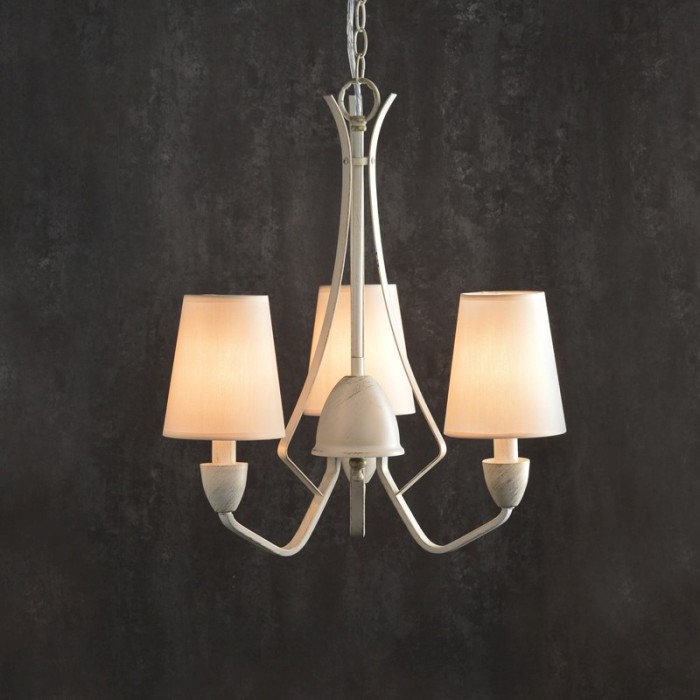 NETTO ΚΡΕΜΑΣΤΟ Φ/Σ 3XE14 ΠΑΤΙΝΑ ΜΕΤΑΛΛΟ-ΚΡΕΜ ΑΜΠΑΖΟΥΡ Φ48cm