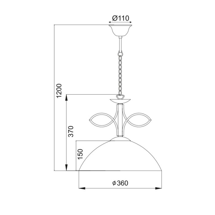 PENDANT 1ΧΕ27 HONEY GLASS+BROWN-GOLD METAL ELECTRA