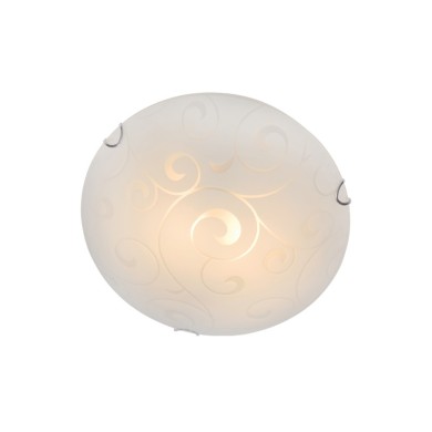 CEILING LAMP D30CM 2XE27 GLASS CHAPLIN