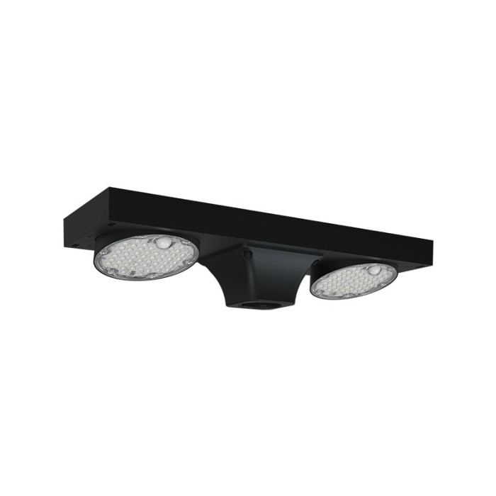 ALVIO LED STREET SOLAR LUMINAIRE WITH DOUBLE ROTATABLE MODULE AND SMART SENSOR 40W 2CCT 3.000K - 4.000K  IP65 140°x70° Ra≥80
