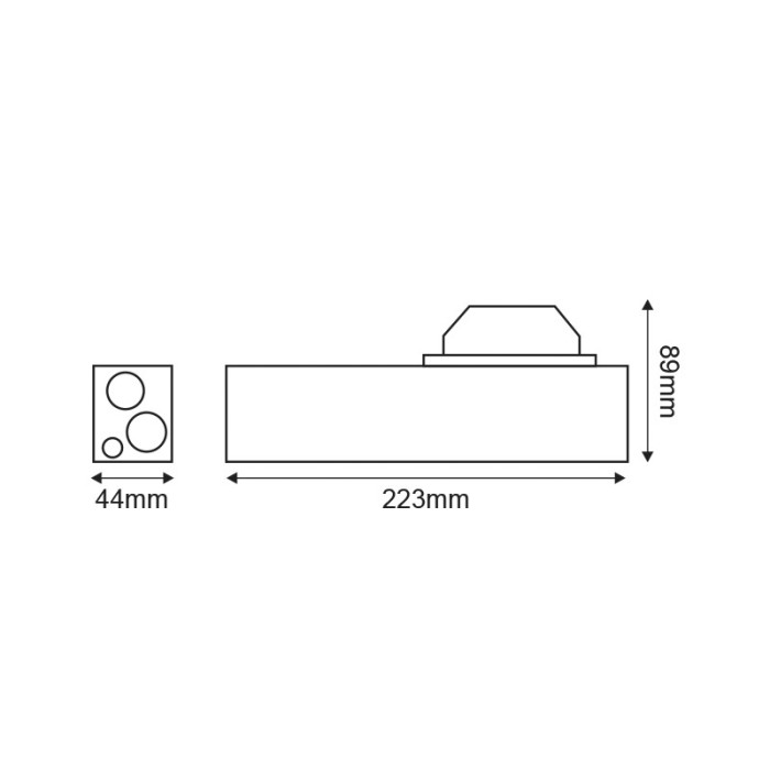 EMPTY PLASTIC WATERPROOF TERMINAL BOX FOR COLUMN 