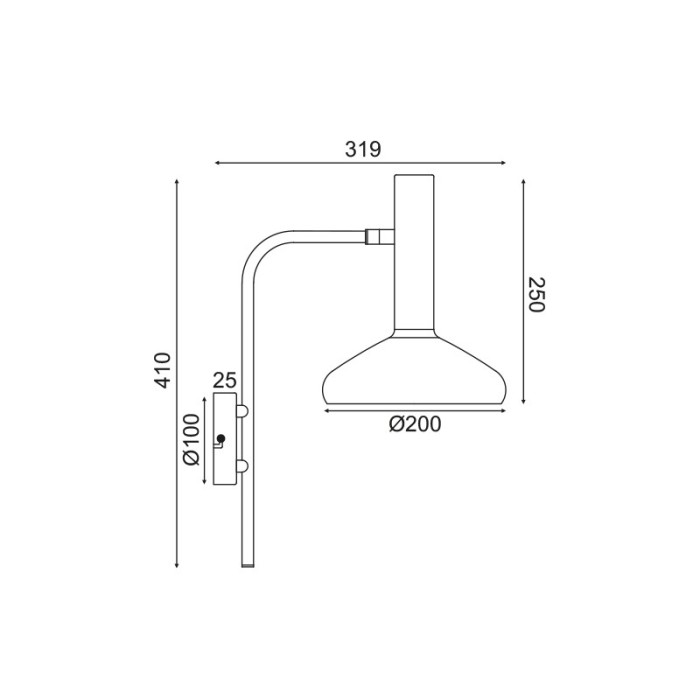 NETTO ΦΩΤΙΣΤΙΚΟ ΕΠΙΤΟΙΧΟ ΣΑΤΙΝΕ ΟΡΕΙΧΑΛΚΙΝΟ ΜΕΤΑΛΛΙΚΟ ΣΥΜΒΑΤΙΚΟ 1ΧΕ27 IP20 319Χ410mm