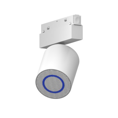 BLUETOOTH SPEAKER WHITE 10W FOR MAGNETIC TRACK DC 24V ~ 48V Φ64x75mm
