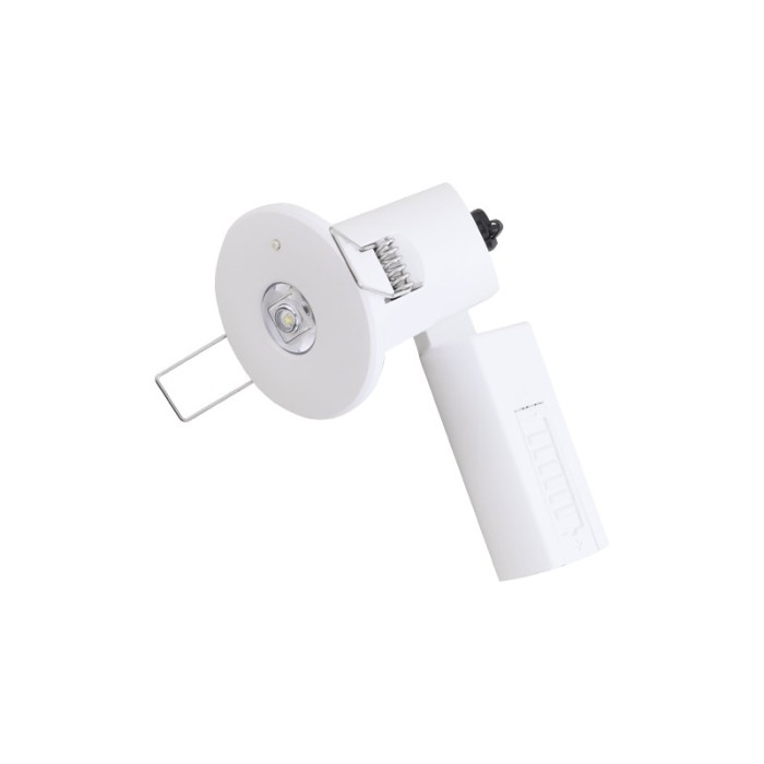 NON-MAINTAINED EMERGENCY LED LUMINAIRE 1W 3HRS 135LM 160˚ 6000K 230V WITH TEST BUTTON, GREEN INDICAT