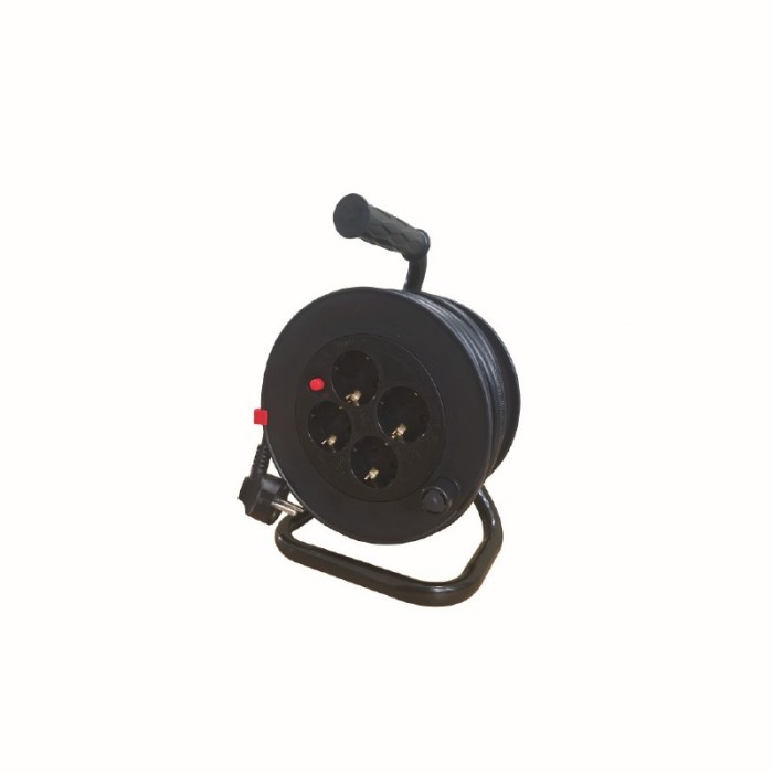 ΣΤΡΟΦΕΙΟ ΚΑΛΩΔΙΟΥ ΠΛΑΣΤΙΚΟ ΑΝΟΙΧΤΟΥ ΤΥΠΟΥ H05VV-F 3X1.5MM2 IP20 15M ΜΑΥΡΟ