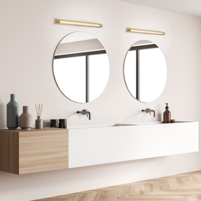 IMPERIAL-ΦΩΤΙΣΤΙΚΟ ΕΠΙΤΟΙΧΙΟ ΜΠΡΟΝΖΕ ΑΛΟΥΜΙΝΙΟΥ LED SMD 12W 3000K 540LM IP44 600x78x60mm