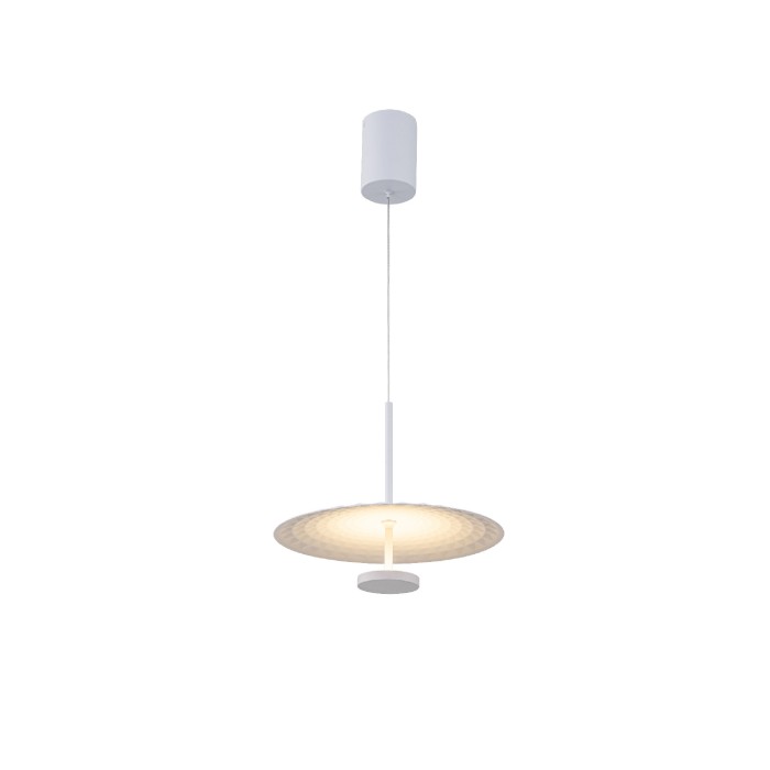 LOFTY- PENDANT LAMP SAND GOLD ALUMINIUM LED SMD 8W 2700Κ 560LM IP20 Φ300x1500mm