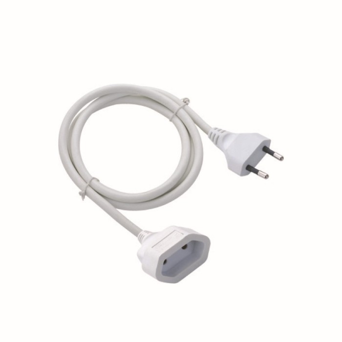 ΠΡΟΕΚΤΑΣΗ ΛΕΥΚΗ ΚΑΛΩΔΙΟΥ 10Α H05VV-F 2X1MM2 IP20 3m