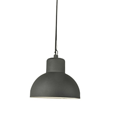 SAND BLACK PENDANT LUMINAIRE BERO 1XE27 MAX.10W LED IP44 WITH OPAL PC DIFFUSER
