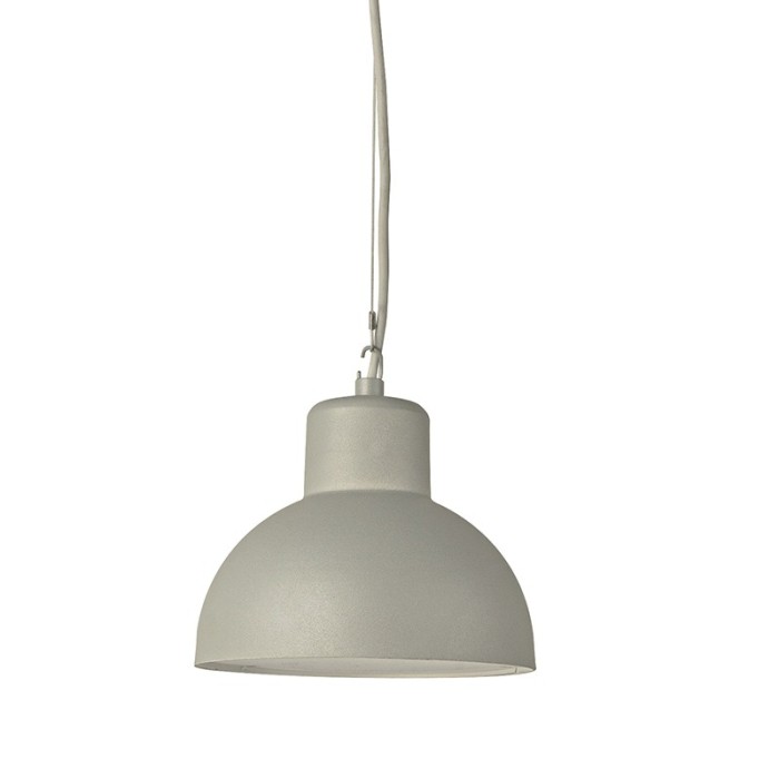 ΓΚΡΙ ΚΡΕΜΑΣΤΟ ΦΩΤΙΣΤΙΚΟ BERO 1XE27 MAX.10W LED IP44 ΜΕ ΟΠΑΛ PC ΚΑΛΥΜΜΑ
