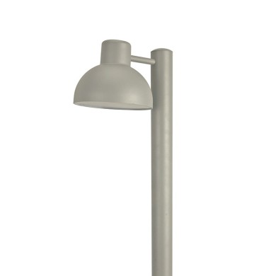 SAND GREY LUMINAIRE BERO 1XE27 MAX.10W LED IP44 WITH POLE & OPAL PC DIFFUSER