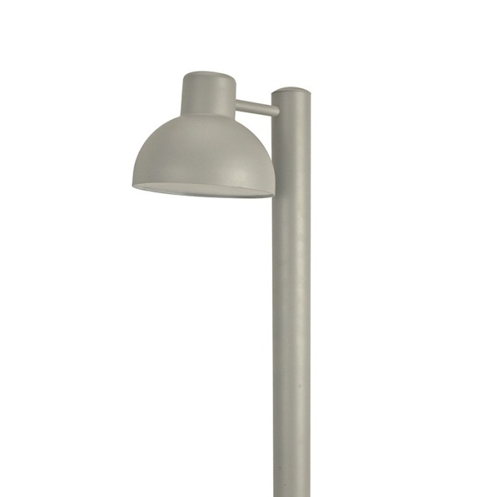 SAND GREY LUMINAIRE BERO 1XE27 MAX.10W LED IP44 WITH POLE & OPAL PC DIFFUSER