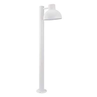 SAND WHITE LUMINAIRE BERO 1XE27 MAX.10W LED IP44 WITH POLE & OPAL PC DIFFUSER