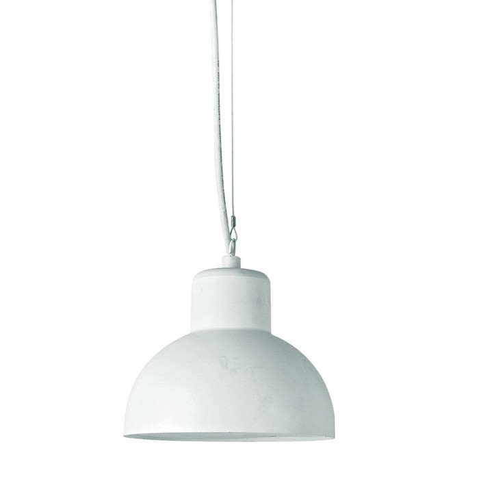 SAND WHITE PENDANT LUMINAIRE BERO 1XE27 MAX.10W LED IP44 WITH OPAL PC DIFFUSER
