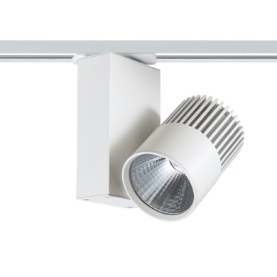 WHITE LED COB ΦΩΤΙΣΤΙΚΟ ΡΑΓΑΣ 15W 3000K 2ΣΥΡΜΑΤΑ 36° 1100LM 230V AC Ra80