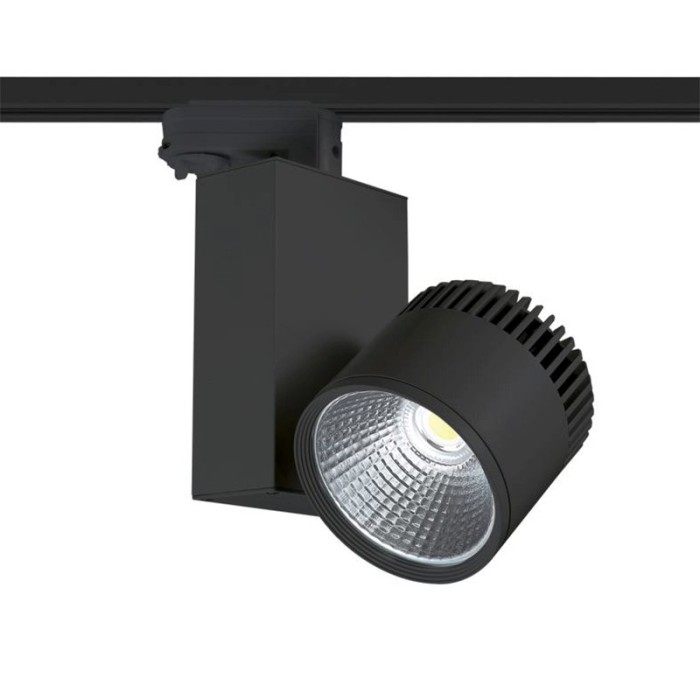 BLACK LED COB ΦΩΤΙΣΤΙΚΟ ΡΑΓΑΣ 45W 3000K 4 ΣΥΡΜΑΤΑ 36° 3200LM 230V AC Ra80