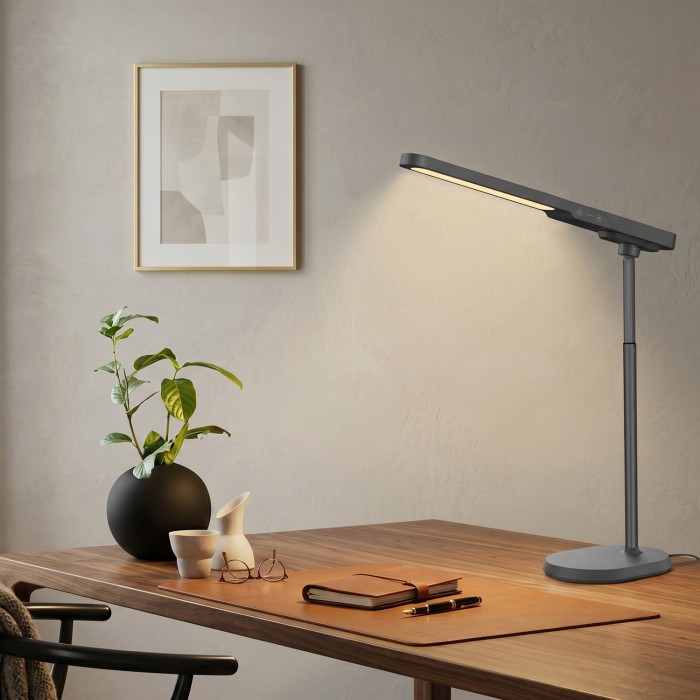 DESK LAMP WHITE ALUMINUM + ABS LED SMD 8W  CCT 3000K-4100K-6300K IP20

