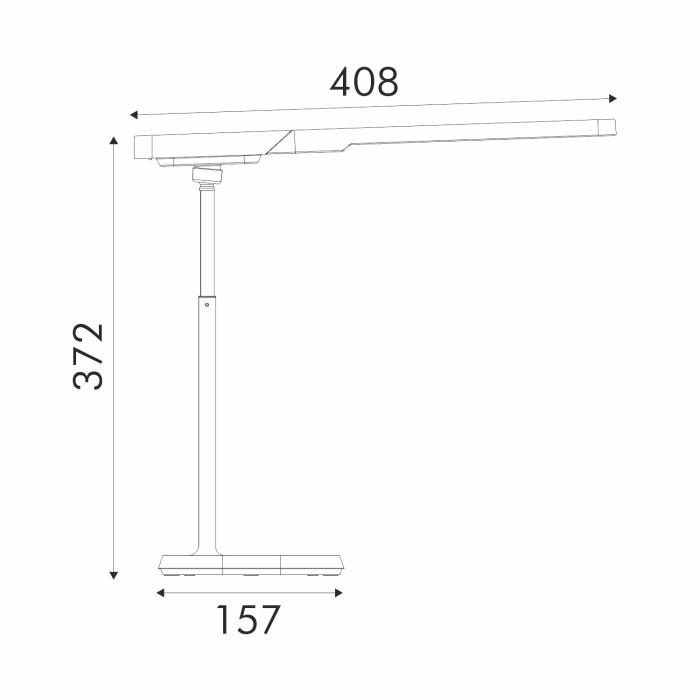 DESK LAMP WHITE ALUMINUM + ABS LED SMD 8W  CCT 3000K-4100K-6300K IP20
