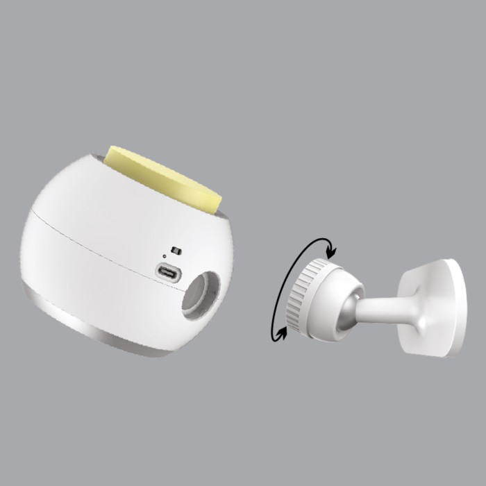 DESK LAMP WHITE ALUMINUM + ABS LED SMD 6W 250LM CCT 3000K-4100K-6300K IP20
