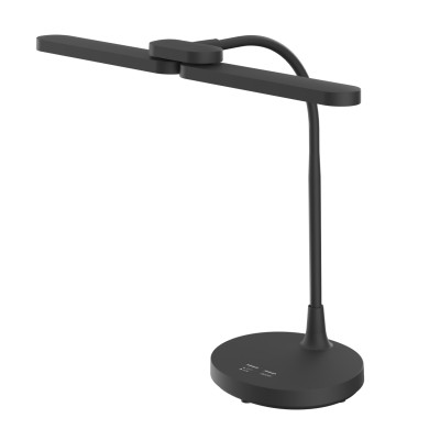 DESK LAMP BLACK ABS+ SILICONE LED SMD 8W 300LM  CCT 3000K-3800K-5700K IP20
