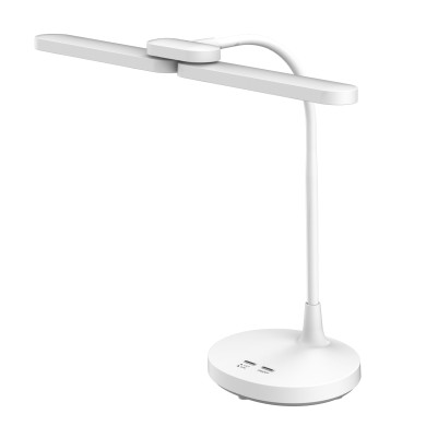 DESK LAMP  WHITE ABS+ SILICONE LED SMD 8W 300LM CCT 3000K-3800K-5700K IP20
