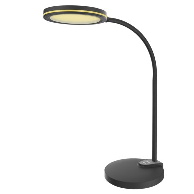DESK LAMP BLACK ABS+ SILICONE LED SMD 8W 300LM  CCT 3000K-3800K-5700K  IP20
