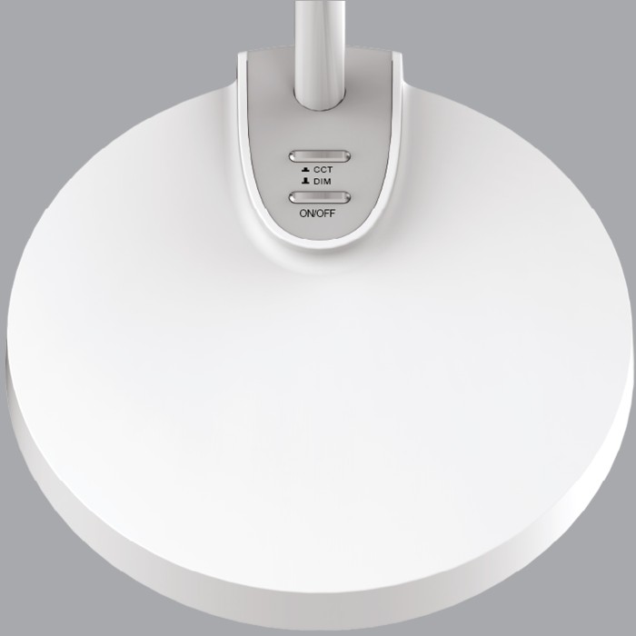 DESK LAMP WHITE ABS+ SILICONE LED SMD 8W 300LM  CCT 3000K-3800K-5700K IP20
