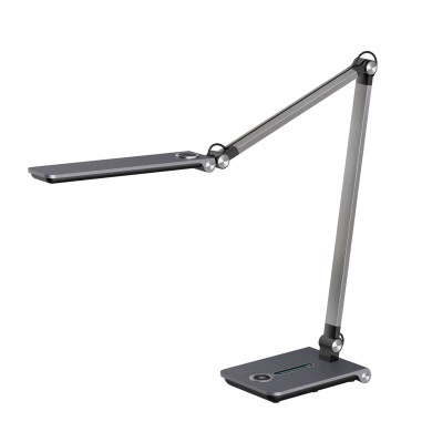 DESK LAMP METALLIC GREY ALUMINUM + ABS LED SMD 9W 600LM CCT 3000K-4000K-5700K IP20
