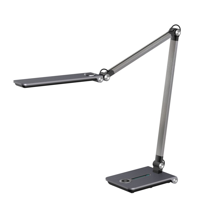 DESK LAMP METALLIC GREY ALUMINUM + ABS LED SMD 9W 600LM CCT 3000K-4000K-5700K IP20
