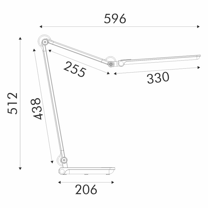 DESK LAMP SILVER ALUMINUM + ABS LED SMD 9W 600LM CCT 3000K-4000K-5700K IP20
