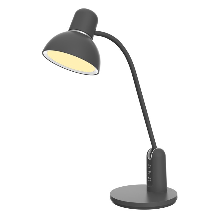 DESK LAMP BLACK ALUMINUM + ABS  LED SMD 8W 400LM CCT 3000K-3800K-5700K IP20
