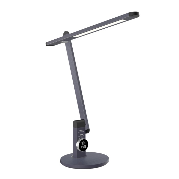 DESK LAMP METALLIC GREY ALUMINUM + ABS LED SMD 12W 560LM CCT 3000K-3800K-5700K IP20
