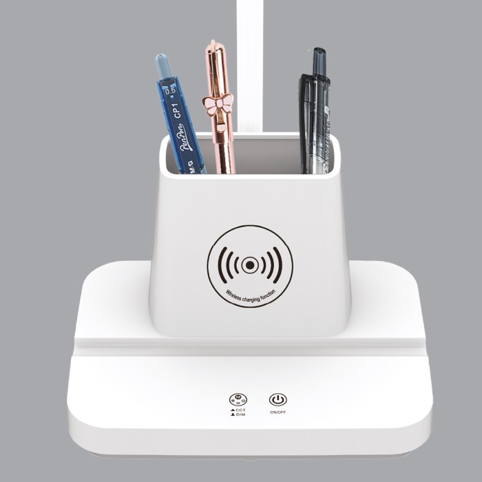 DESK LAMP WHITE  ABS+ SILICONE LED SMD 8W 300LM  CCT 3000K-4000K-6100K  IP20
