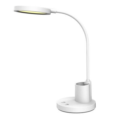 DESK LAMP WHITE  ABS+ SILICONE LED SMD 8W 300LM  CCT 3000K-3800K-5700K IP20
