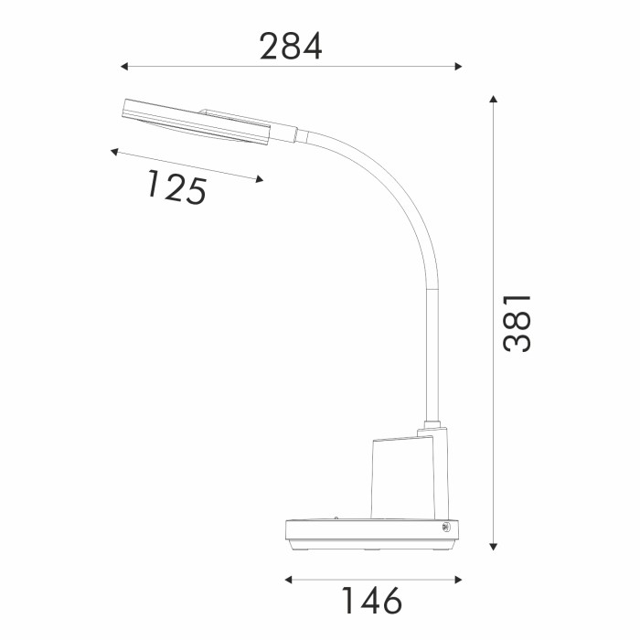 DESK LAMP WHITE  ABS+ SILICONE LED SMD 8W 300LM  CCT 3000K-3800K-5700K IP20
