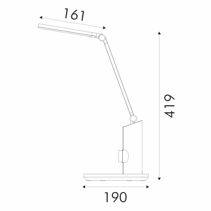 DESK LAMP WHITE ABS LED SMD 10W  600LM  CCT 2700K-4000K-6500K IP20
