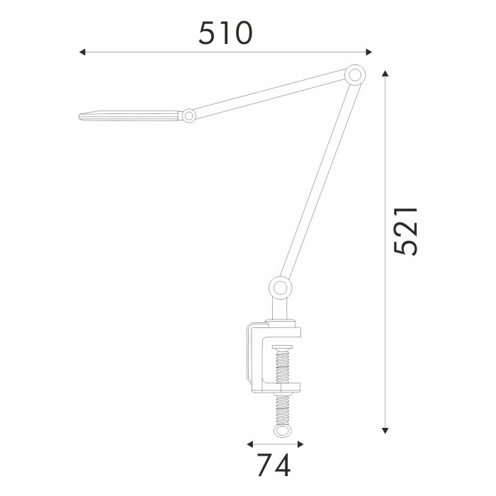 DESK LAMP GOLD ABS LED SMD 9W 500LM CCT 3000K-4000K-6000K IP20
