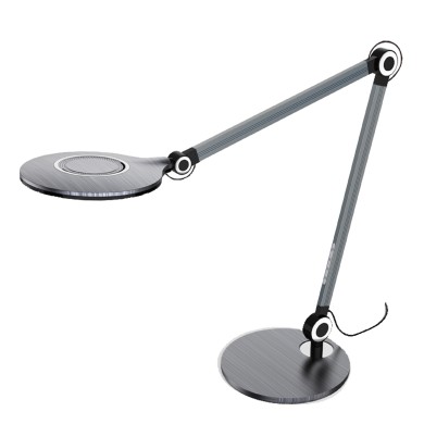 DESK LAMP SILVER ABS LED SMD 9W  500LM CCT 3000K-4000K-6000K IP20

